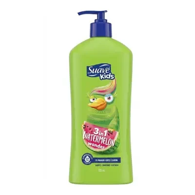 Suave Kids 3 in 1 Watermelon Wonder Shampoo, Conditioner and Body Wash 532ml