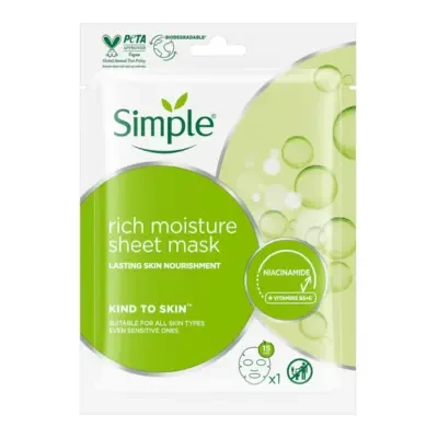 Simple Kind to Skin Rich Moisture Sheet Mask