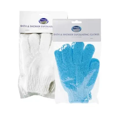 Athena Bath And Shower Exfoliating Gloves (1 Pair ) – Assorted (No Color Choice)