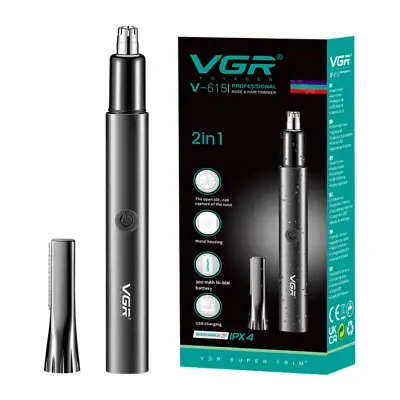 VGR V-615 Professional 2 In 1 Nose & Hair Trimmer