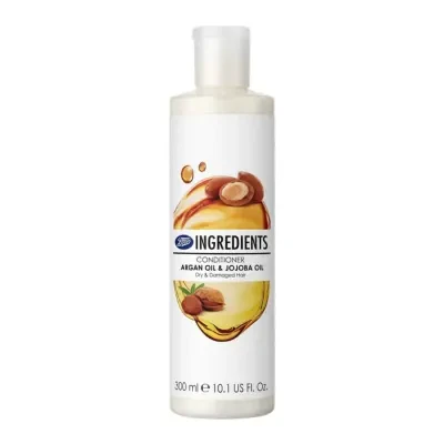 Boots Ingredients Argan Oil & Jojoba Oil Conditioner for Dry & Damaged Hair 300ml
