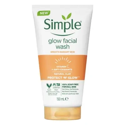 Simple Glow Facial Wash With Vitamins C + Anti-oxidants Protect 'N' Glow 150ml