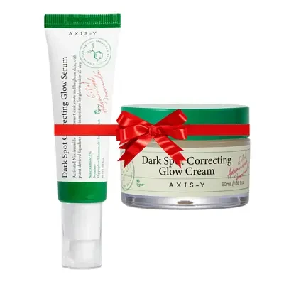 Axis-Y Dark Spot Correcting Glow Serum & Cream Value Set