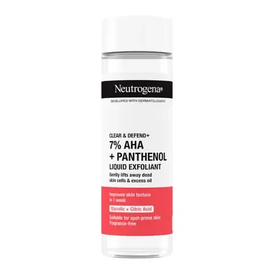 Neutrogena® Clear & Defend+ Liquid Exfoliant with AHA + Panthenol 125ml