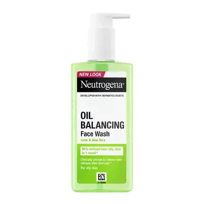 NEUTROGENA® Oil Balancing Facial Wash with Lime & Aloe Vera, Oil Free 200ml