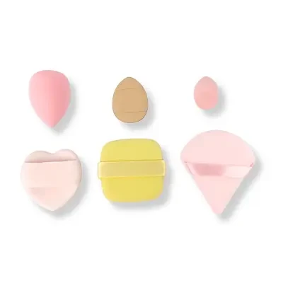 Beauty Blender & Powder Puff Set - 6Pcs