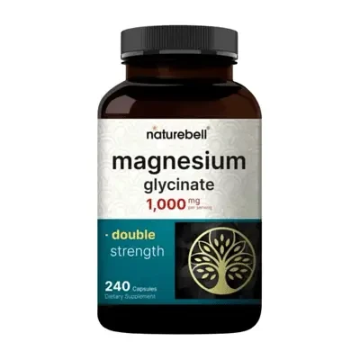 NatureBell Magnesium Glycinate 1,000mg Double Strength 240 Capsules