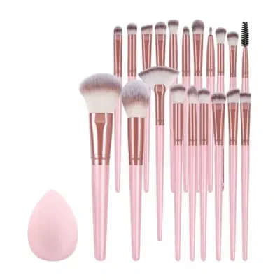 20 Pcs Makeup Brush Set + 1 Pcs Sponge