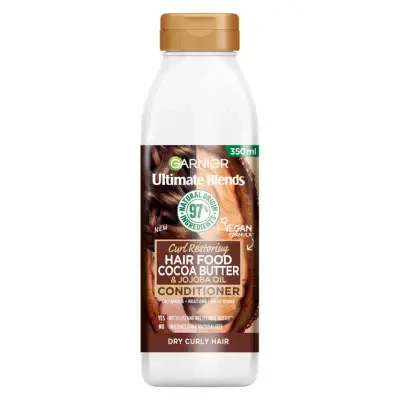 Garnier Ultimate Blends Hair Food Curl Restoring Cocoa Butter & Jojoba Oil Conditioner 350ml