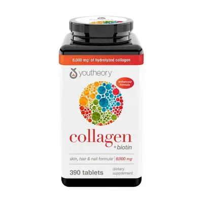 Youtheory Collagen + Biotin 6000mg 390tbs