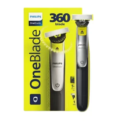 Philips Model - QP2734/23 OneBlade 360 Hybrid Shaver with 5in1 Adjustable Comb &  1 Blade
