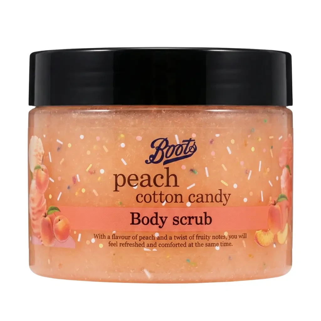 Boots Peach Cotton Candy Body Scrub 300ml