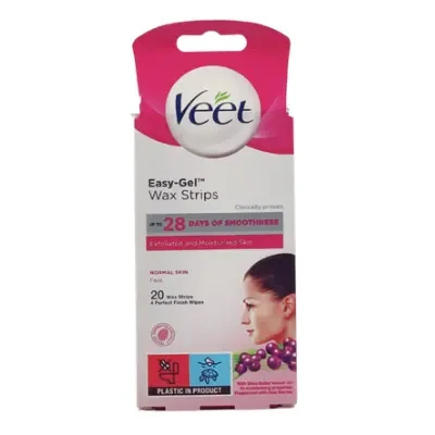 Veet Easy-Gel Face Wax Strips 20 Strip