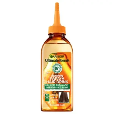Garnier Ultimate Blends Repairing Papaya Hair Drink Liquid Conditioner for Damaged Hair 200ml