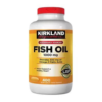 Kirkland Signature Fish Oil 1000mg 400 Softgels