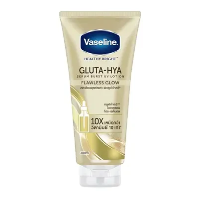Vaseline Gluta Hya Serum Burst UV Lotion Flawless Glow 300ml