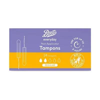 Boots Everyday Non Applicator Tampons Regular x24