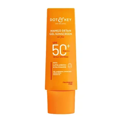 Dot & Key Mango Detan Gel Oil Free Sunscreen SPF 50+ PA+++ 80g