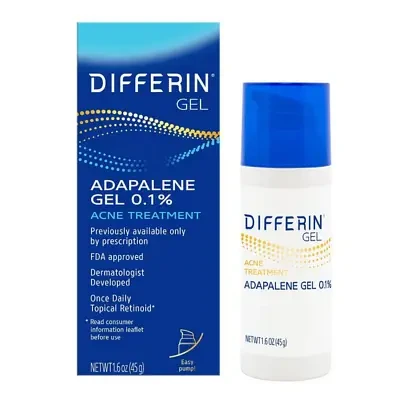 Differin® Gel Adapalene Gel 0.1% Acne Treatment 45g