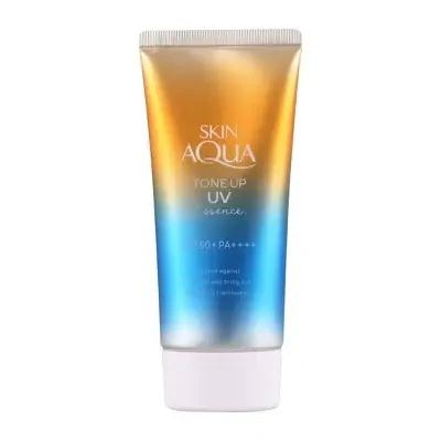 Rohto Skin Aqua Tone Up UV Essence Latte Beige SPF50+ PA++++ 80g