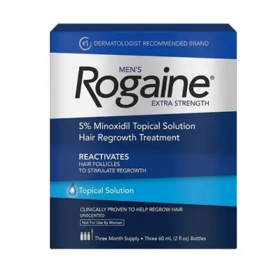 Rogaine Men's  Extra Strength 5% Minoxidil Topical Solution Hair Regrowth Treatment 60ml