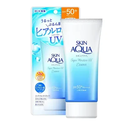 Rohto Mentholatum Skin Aqua Sunscreen Super Moisture UV Essence SPF50+ 80g