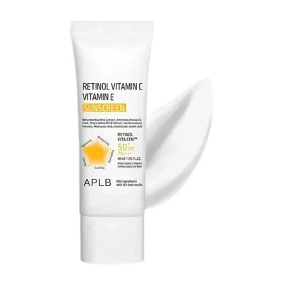 APLB Retinol Vitamin C Vitamin E Sunscreen SPF50+ PA++++ 40ml
