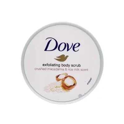 Dove Exfoliating Body Scrub Crushed Macadamia & Rice Milk Scent 225ml