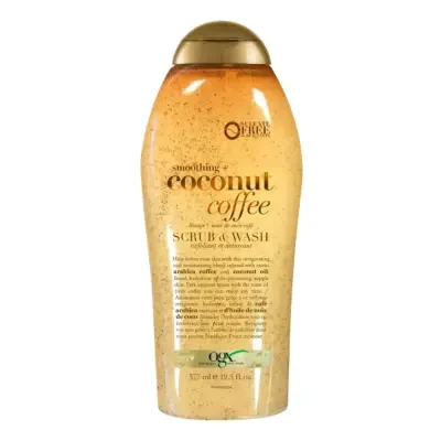 OGX Smoothing + Coconut Coffee Scrub & Wash 577ml