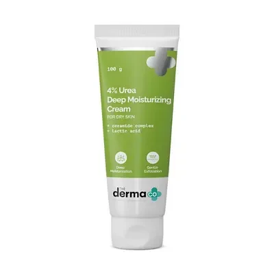 The Derma Co 4% Urea Deep Moisturizing Cream with Urea, Lactic Acid, and Ceramide Complex  100g