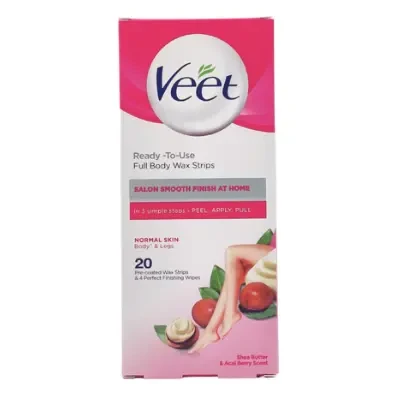Veet Ready to Use Wax Strips For Normal Skin 20 strips