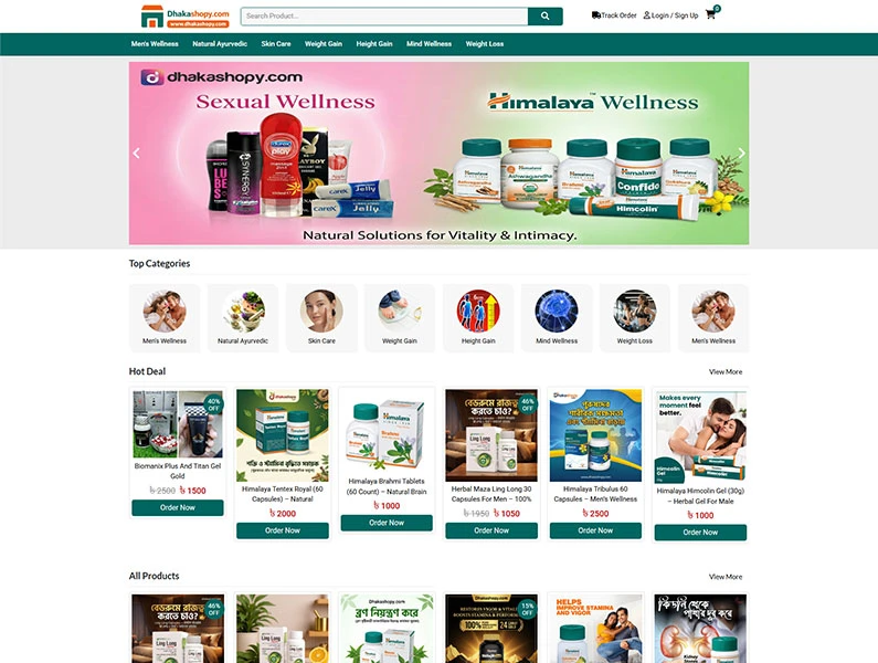 Dhakashopy Ecommerce Website with Laravel