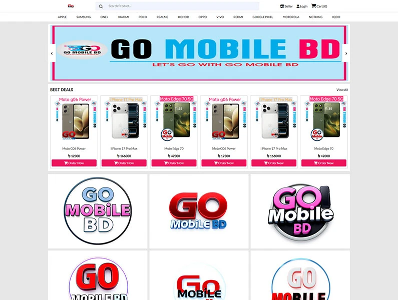 Go Mobile bd Ecommerce Website with Laravel