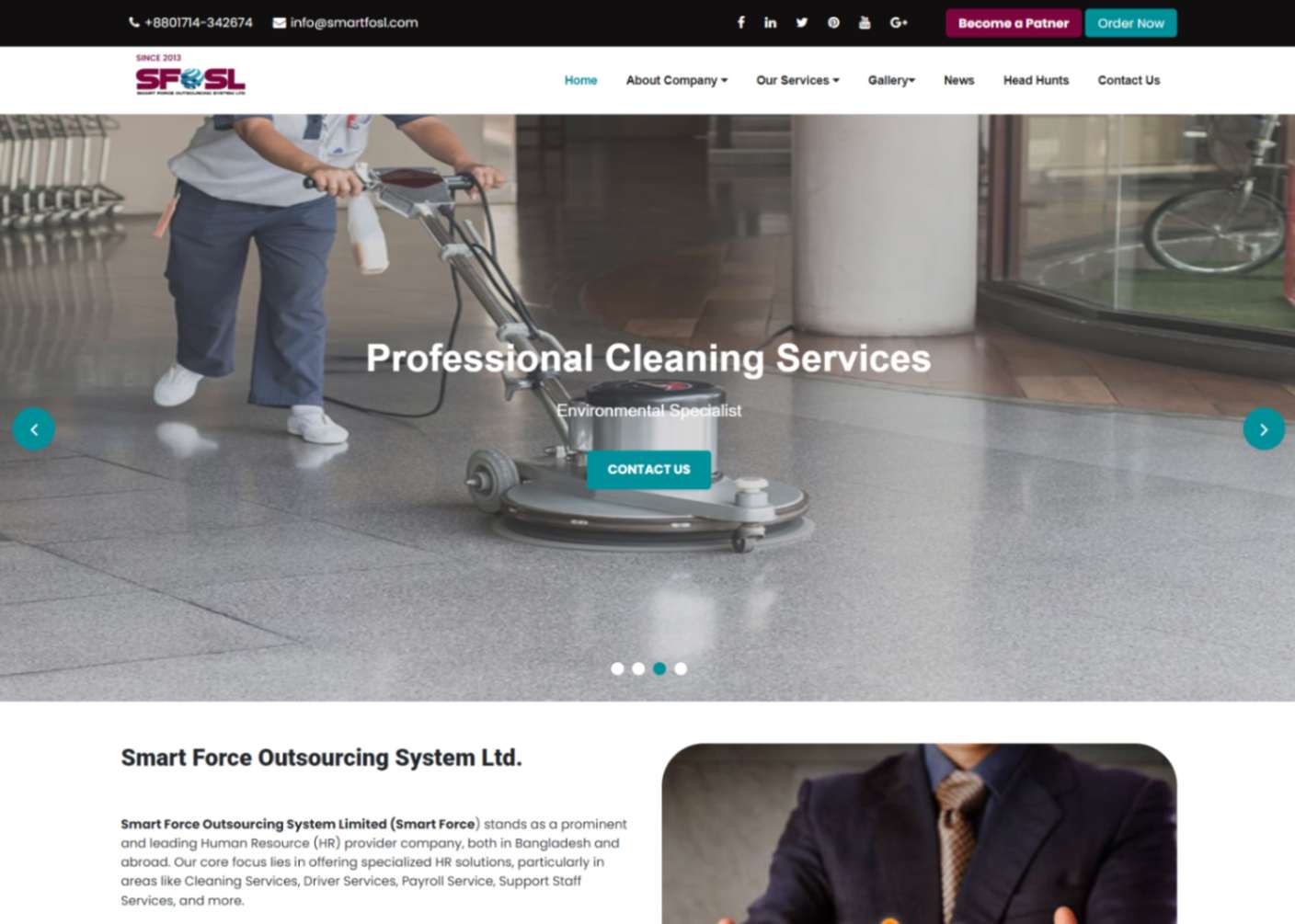 Smartfosl Business Website