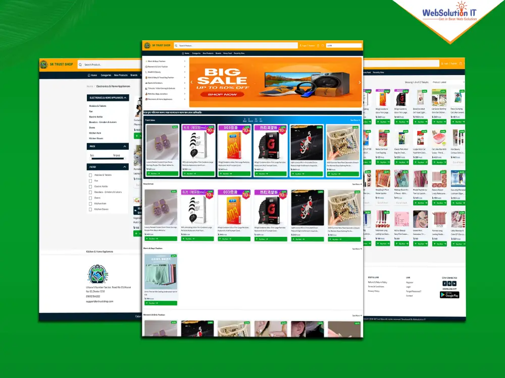 SR Trust Shop Ecommerce Website