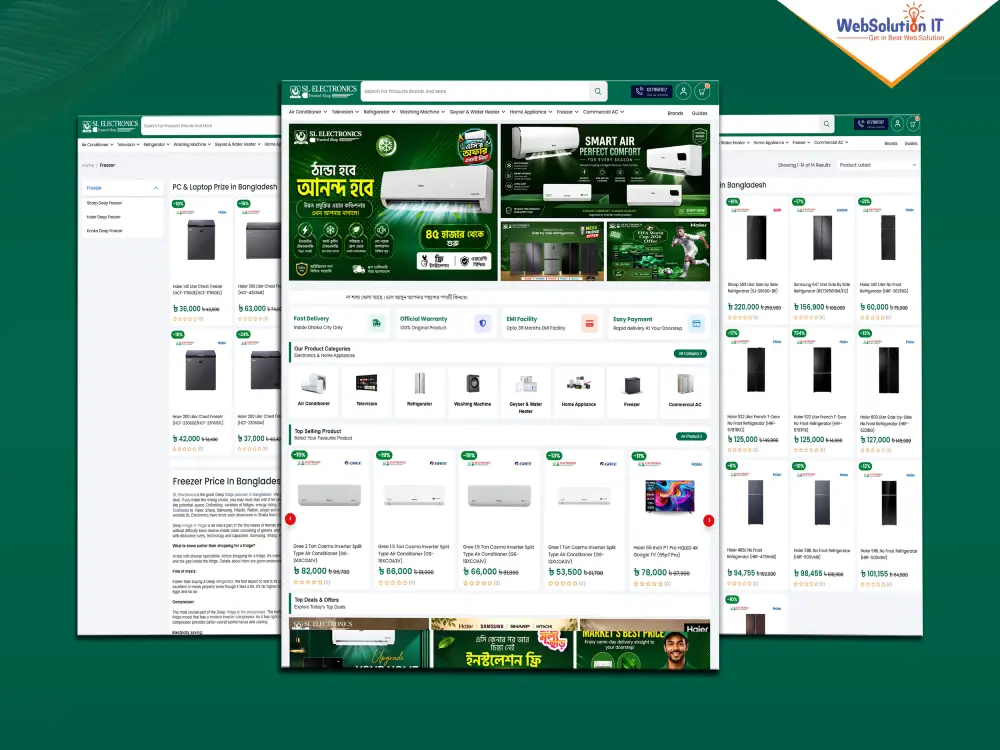SL Electronics Ecommerce Website