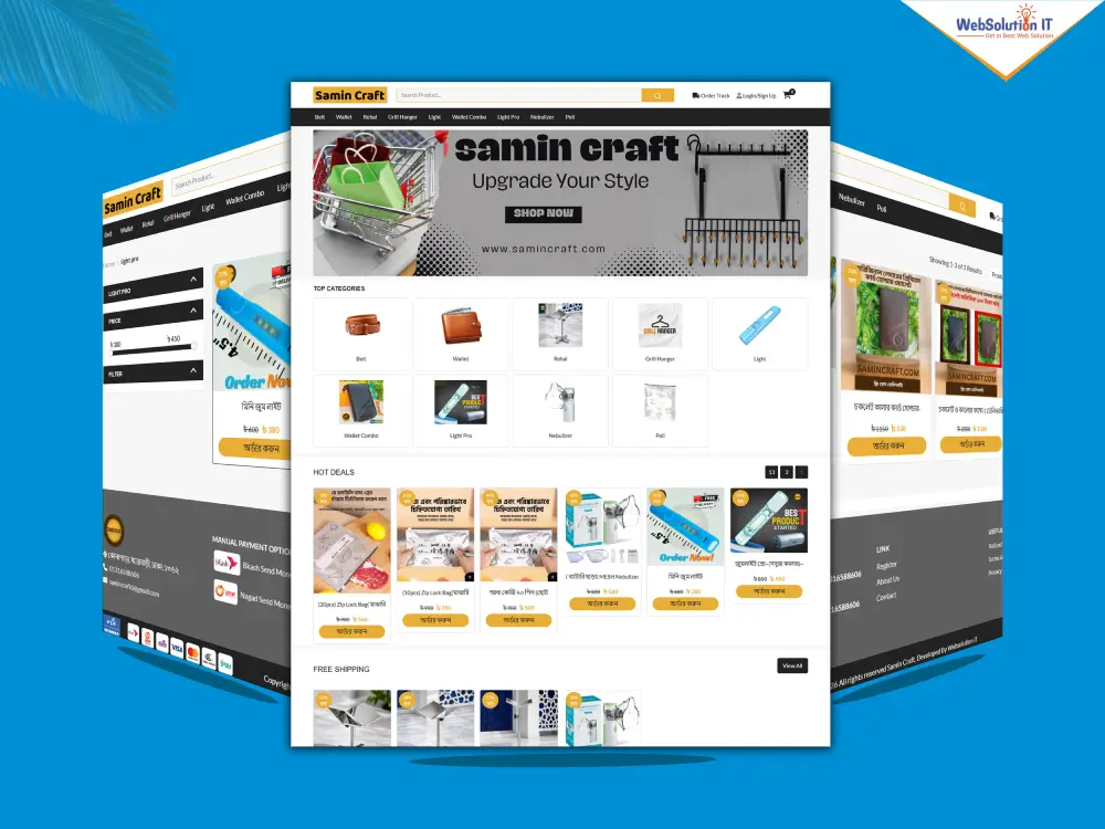 Samin Craft Ecommerce Website
