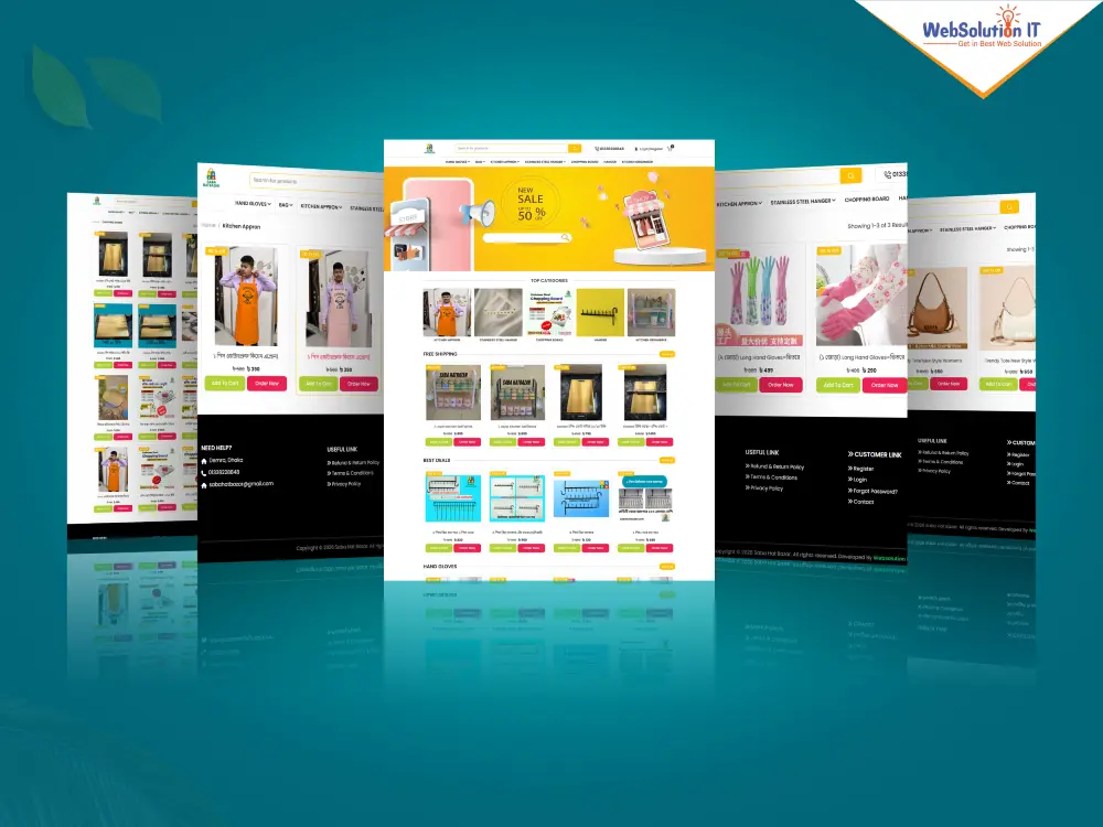 Saba HatBazar Ecommerce Website
