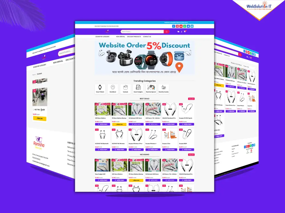 Ramisha Telecom BD Ecommerce Website