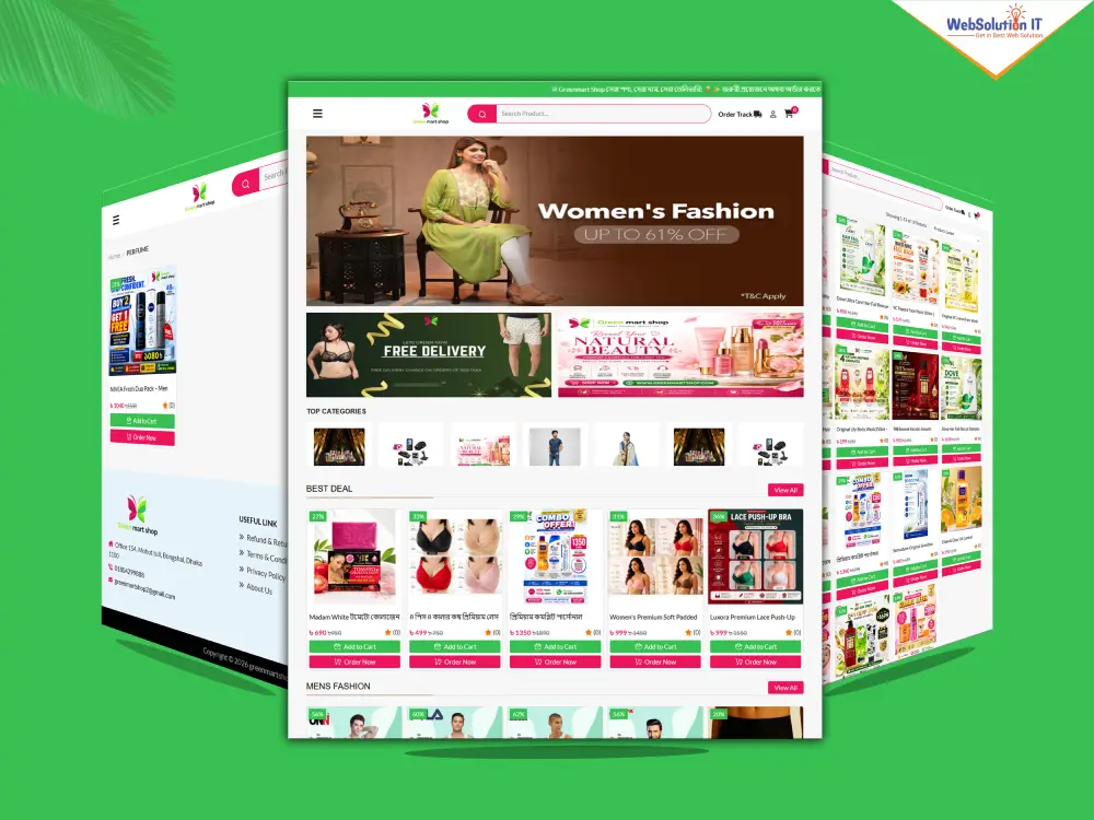 Green Mart Shop Ecommerce Website