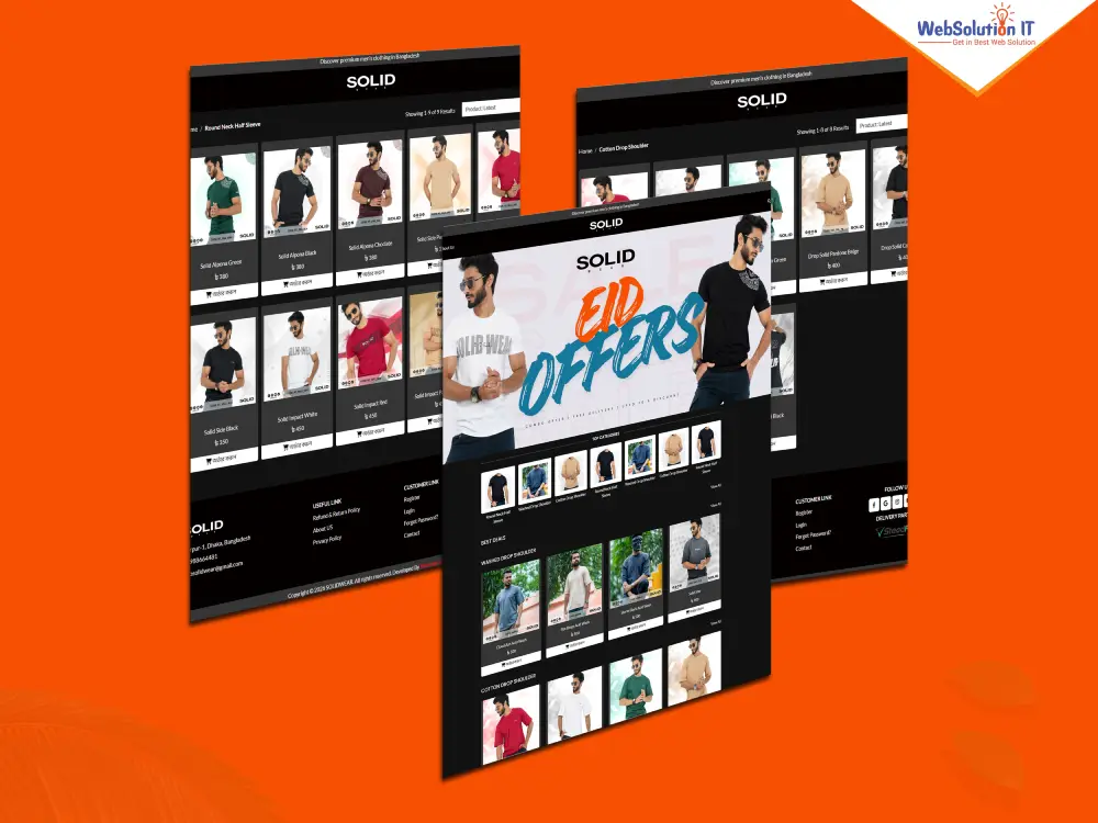 Solid Wear Ecommerce Website