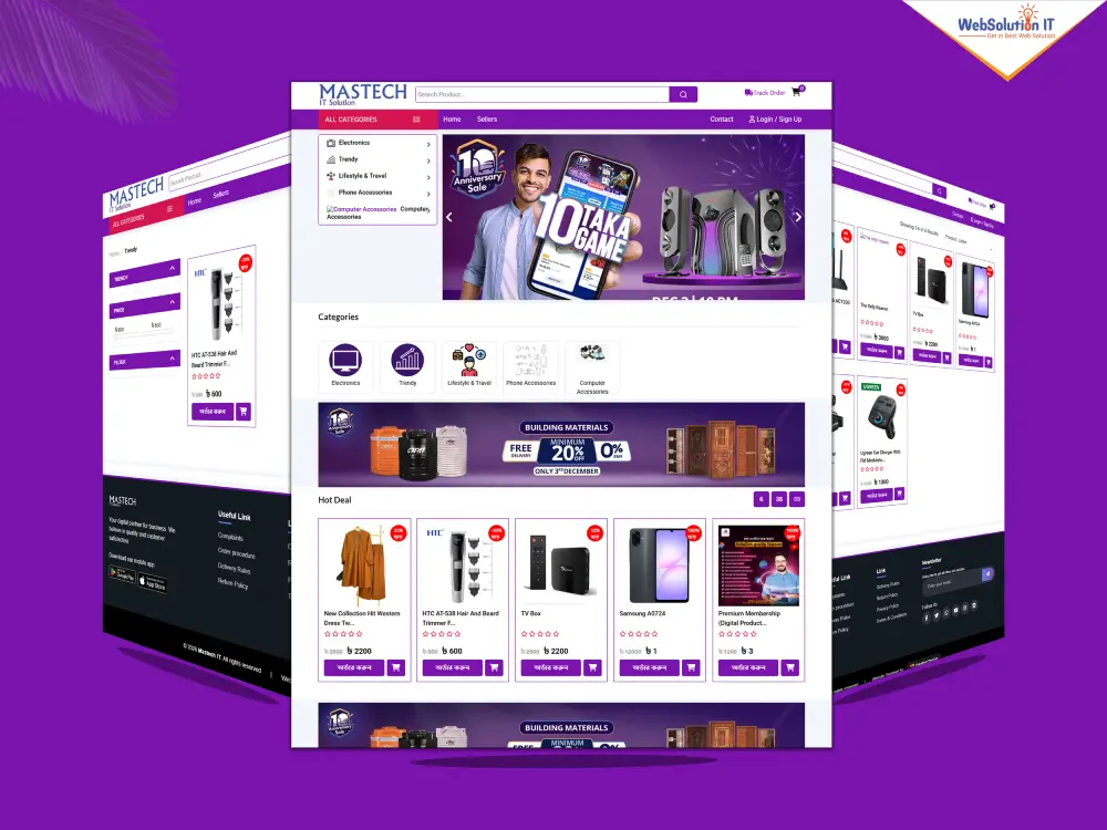 Mastech Ecommerce Website