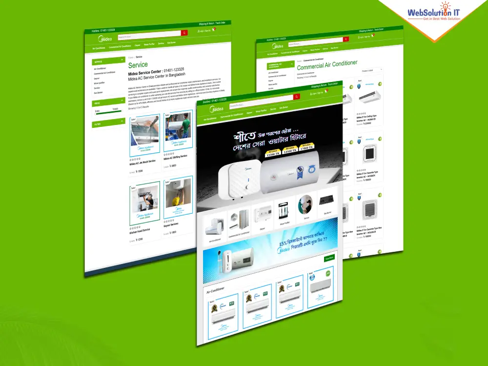 Midea Ecommerce Website