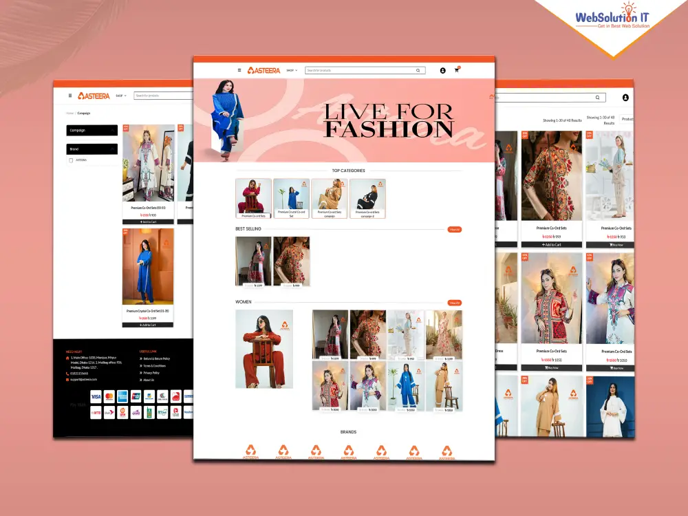 Asteera Ecommerce Website