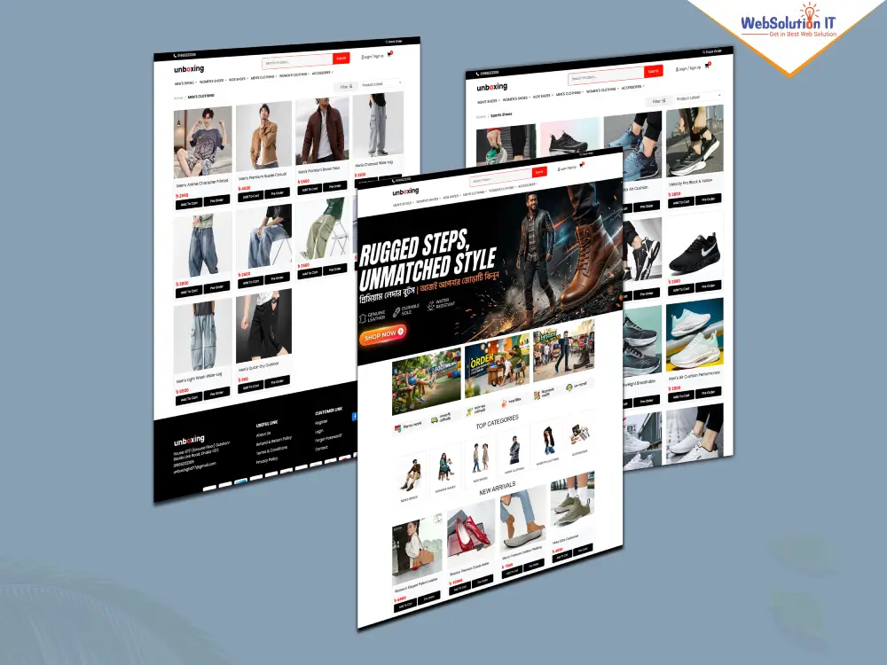 Unboxing Ecommerce Website